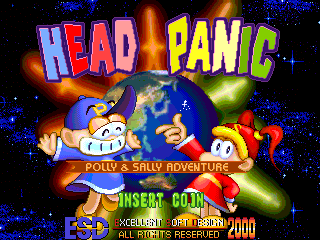 Head Panic (ver. 0117, 17-01-2000) Title Screen